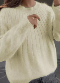 Sandra | Damen Klassiker Kaschmirpullover - Hellgelb