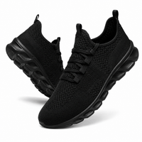 Speed | Herren leichte Laufschuhe Mesh Sportschuhe - Schwarz
