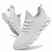 Speed | Herren leichte Laufschuhe Mesh Sportschuhe - Weiß