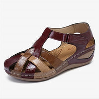 Millie | Lässige Keilsandalen für Frauen - Rot