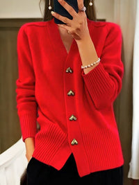 Elira | Eleganter Cardigan - Rot