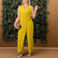 Alina | Stilvoller Jumpsuit für leichte Eleganz - Gelb