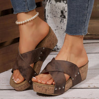Oakley | Boho Wedge-Sandale für Damen - Braun (Fast ausverkauft)