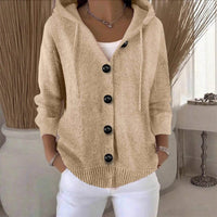Kumari - Langärmelige Strickjacke Mit Knöpfen - Beige
