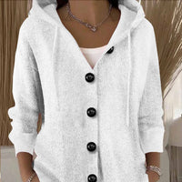 Kumari - Langärmelige Strickjacke Mit Knöpfen - Weiß