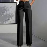Bibi | Damen-Anzughose mit hoher Taille - Schwarz