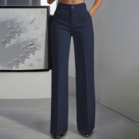 Bibi | Damen-Anzughose mit hoher Taille - Marineblau