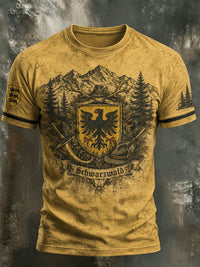 Herren-T-Shirt im Schwarzwald-Stil mit Vintage-Print - als bild