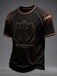 Herren-Fußballfan-T-Shirt mit Aufdruck, lässig - als bild