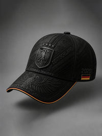 Unisex-Fußballmütze aus Deutschland - Schwarz