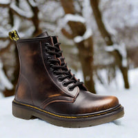Lincoln™ - Hochgeschnittene Lederstiefel - Braun