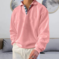 Detlef | Herren Leichter Polo pullover - Rosa