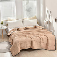 Decke Bett Wohndecke Kuscheldecke Warm Groß Schlafzimmer - Beige