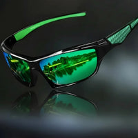 Sport Sonnenbrille Unisex Polarisiert UV Schutz Outdoor Brille - Grün