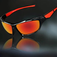 Sport Sonnenbrille Unisex Polarisiert UV Schutz Outdoor Brille - Orange