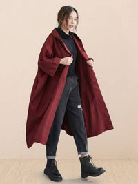 Susanne | Damen Oversized Windbreaker Jacke - Burgund