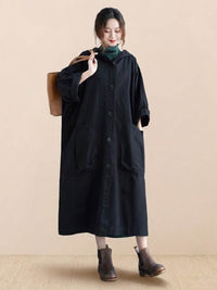 Susanne | Damen Oversized Windbreaker Jacke - Schwarz