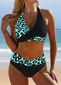 Elnora - Eleganter Kreuzriemen-Bikini - Schwarz