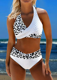 Elnora - Eleganter Kreuzriemen-Bikini - Weiß