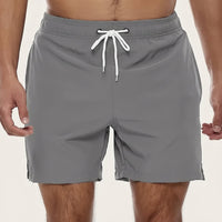 Herren Badeshorts Sommerliche Freizeit Schwimmbad - Grau