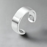 Magnetring Edelstahl Gesundheitstherapie Schmuck - Silber