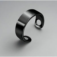 Magnetring Edelstahl Gesundheitstherapie Schmuck - Schwarz