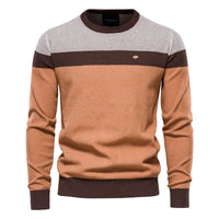 Thomas | Herren Klassischer Strick Pullover - Braun