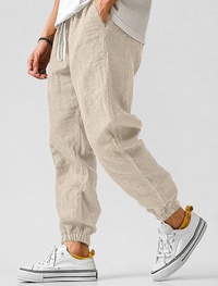 Timo | Herren Jogger Sommerhose - Khaki