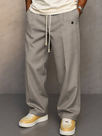 Tobias | Herren Relaxed-Fit Freizeithose - Hellgrau