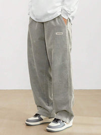 Tom | Herren Weite Baggy Hose Verstellbarer Bund - Grau