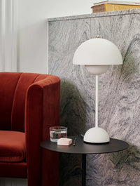 Tischlampe Metall Retro Skandi Design - Weiß