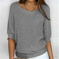 Ruby | Leichter Übergangs Pullover - Grau