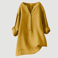 Zaina - Bequeme Damenbluse - Gelb