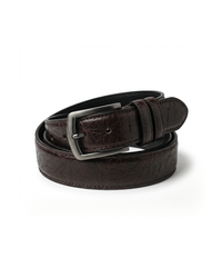 Felix | Ashford Ledergürtel Gunmetal Herrenmode Look - Dunkelbraun