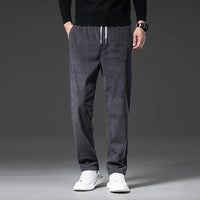 Lukas | Carmine Klassische Cordhose Herren Look - Grau