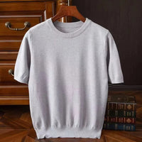 Lukas | Giovanni Kaschmir Tee für elegante Herren - Grau