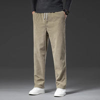 Lukas | Carmine Klassische Cordhose Herren Look - Khaki