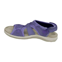 Heidi - Damen Sandalen mit Klettverschluss und Mesh-Einsätzen - Lila