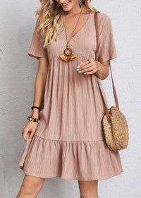 Bora | Figurschmeichelndes Sommerkleid - Rosa