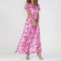 Vivica | Damen Glamouröses Figurschmeichelndes Kaschierendes Kleid – Glamour Kleid - Pink