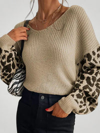 Mila | Vielseitiger Strickpullover Damen stylisch & cozy - Aprikose