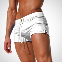 Jacob | Herren Slim Fit Kurze Badeshorts - Weiß