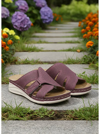 Mila | Elegante Sandalen Damen Trend - Bordeaux