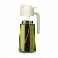 Öl Sprühflasche Glas Spray Flasche Küche Kochen - Weiß-Grün