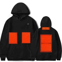 Wilhelm | Herren Thermo Kapuzenpullover Warm - Schwarz