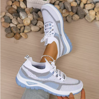 Camilla | Stylische Sneaker für Damen - Weiß-Blau