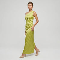 Julia | Damen Festlich Langes Hochzeitsgast Maxikleid - Grün